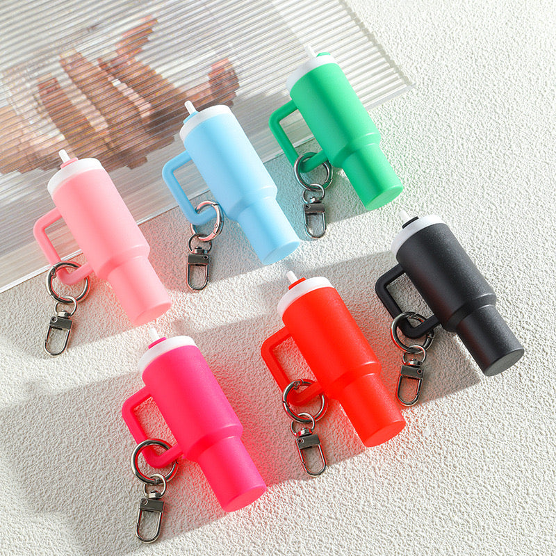 Mini Cup Keychain Cute Tumbler Key Ring Handbag Charms Key Ring for Stanley Water Bottle Accessories