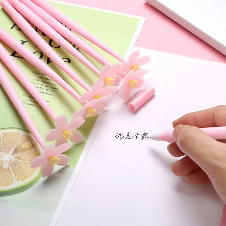 Kawaii Floral Gel Pen