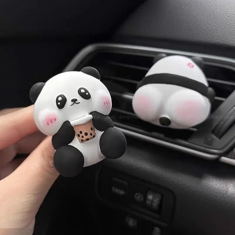 Cute Panda Car Air Vent Clip & Fridge Magnet Decoration