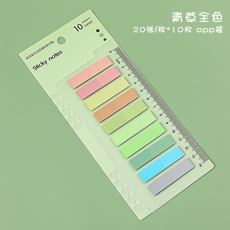 200 Sheets Colorful Sticky Notes Memo Pad Self Adhesive Label Index Tabs Bookmarks Notepad School Office Stationery Supplies