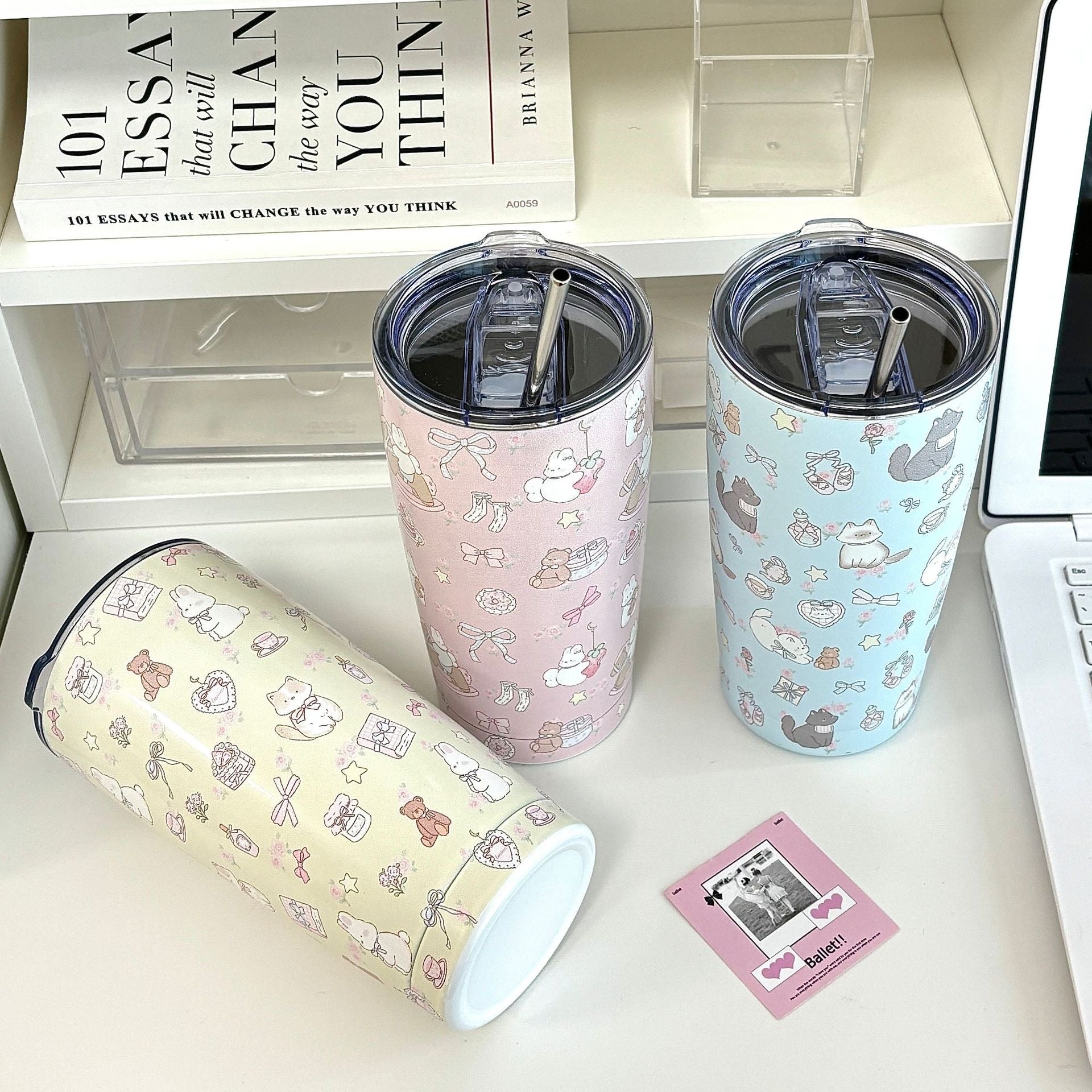 550ML Kawaii Cute All Print Stainless Steel Vacuum Mug