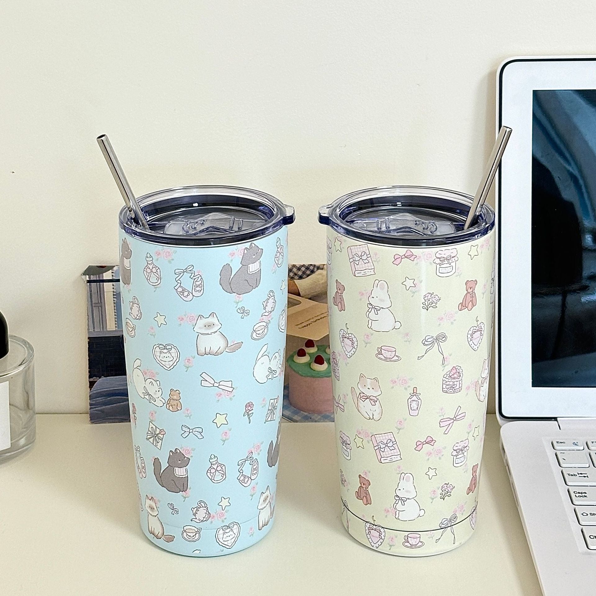 550ML Kawaii Cute All Print Stainless Steel Vacuum Mug