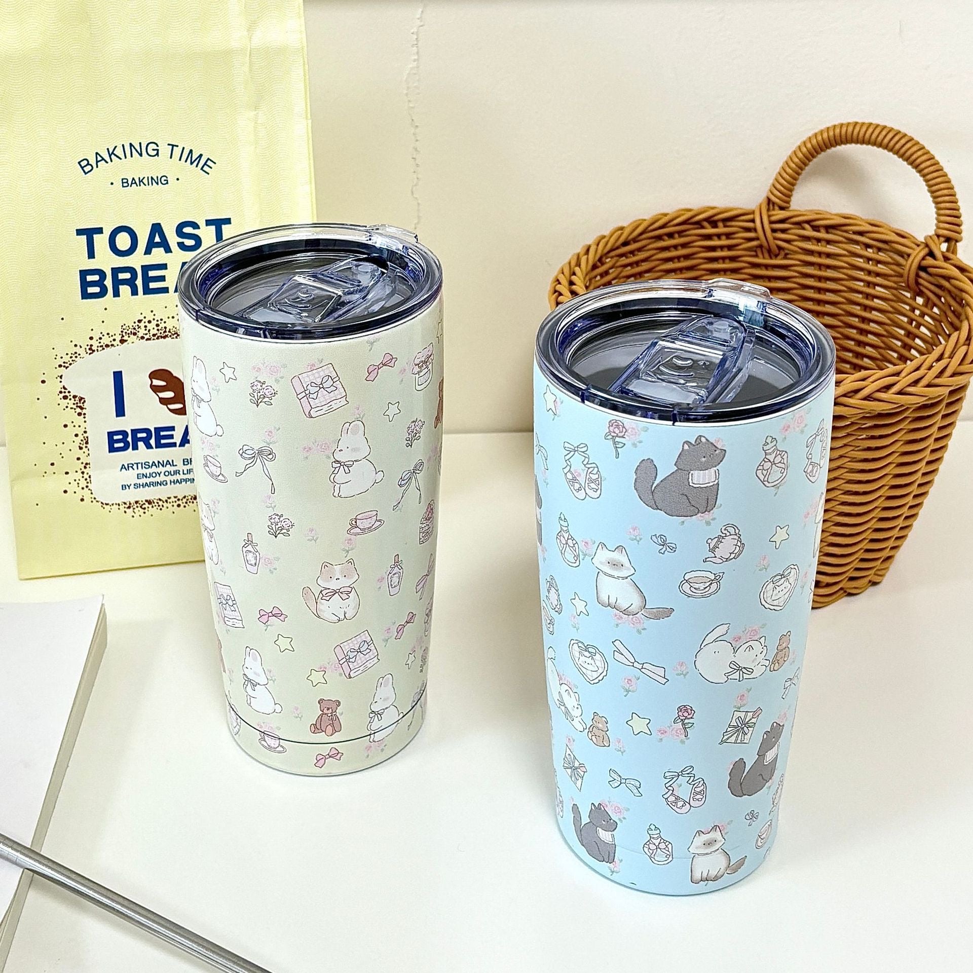 550ML Kawaii Cute All Print Stainless Steel Vacuum Mug