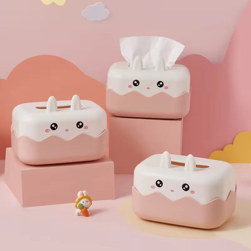 Cute Kitty Face Tissue Box