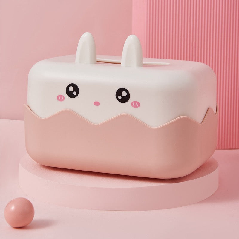 Cute Kitty Face Tissue Box