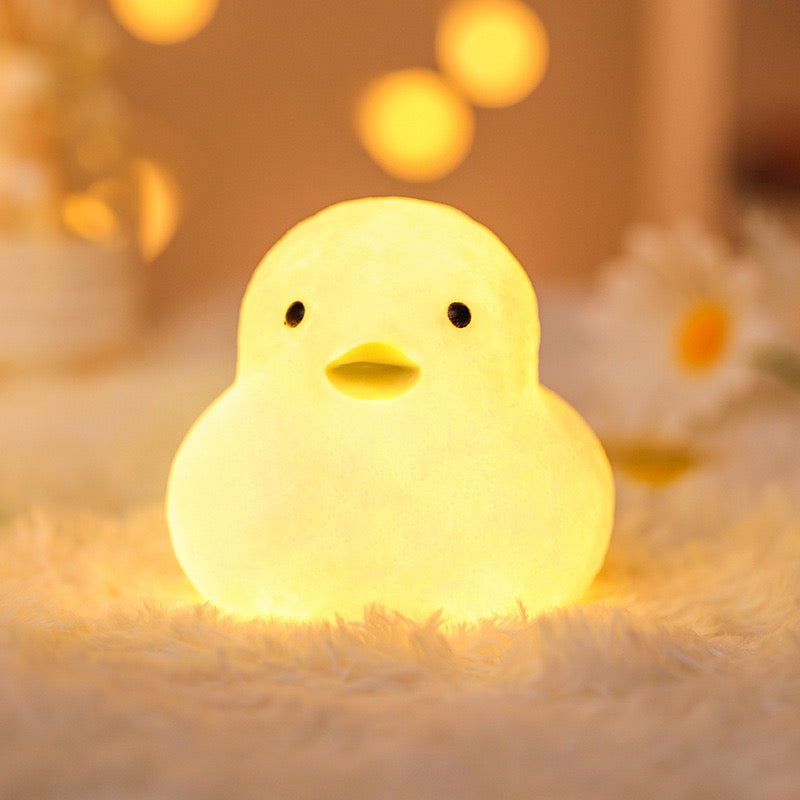 Silicone Cute Chick Led Lamp