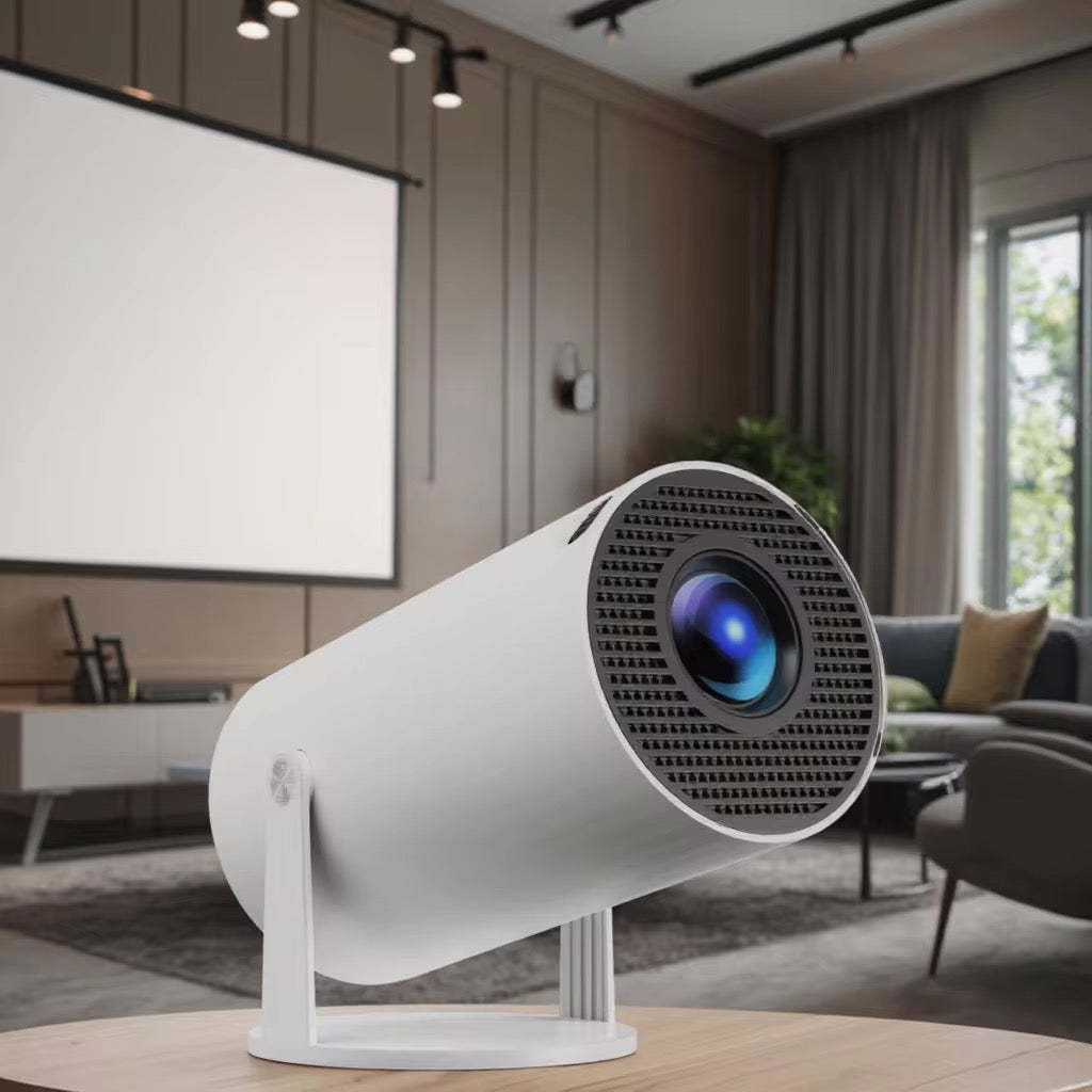 Smart HD Barrel Projector for Home & Outdoor