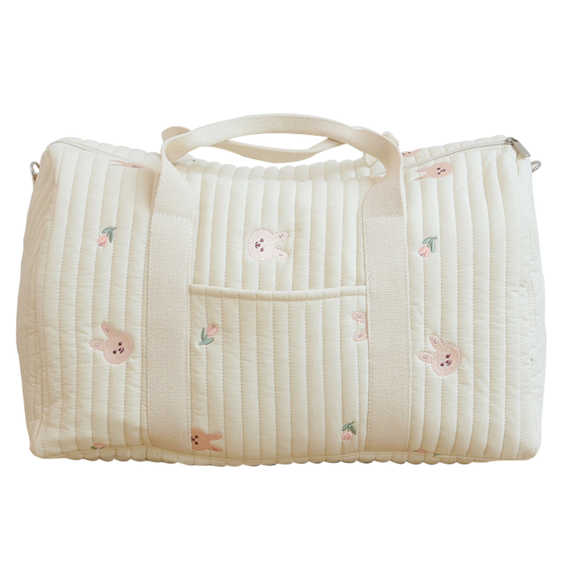 Bear & Rose Embroidered Travel Mommy Bag