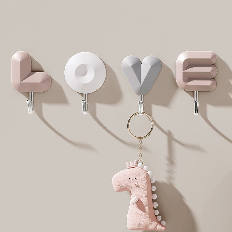 Self Adhesive Love Letter Multifunctional Hanging Hook