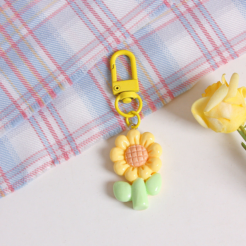 Kawaii Cute Flower Keychain