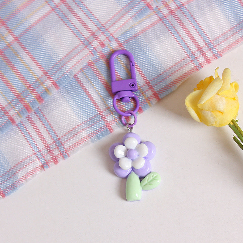 Kawaii Cute Flower Keychain