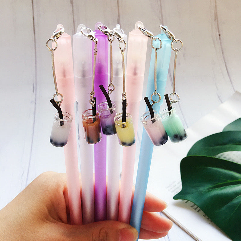 Pearl milk tea pendant gel pen