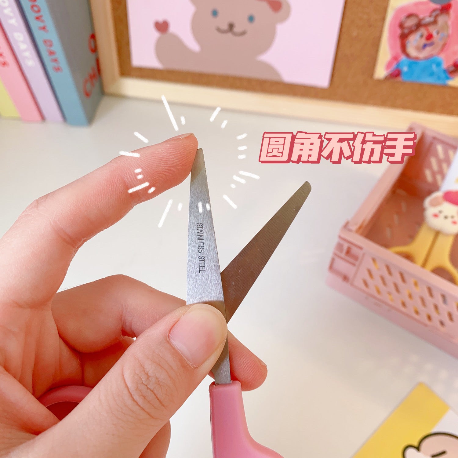 Kawaii Cute Cartoon Mini Scissors With Cover