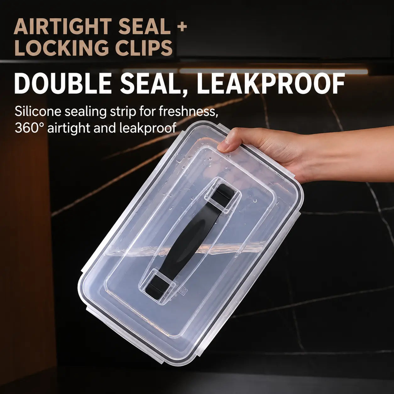 3400ml Multi-Compartment Food Storage Box with 6 Removable Baskets