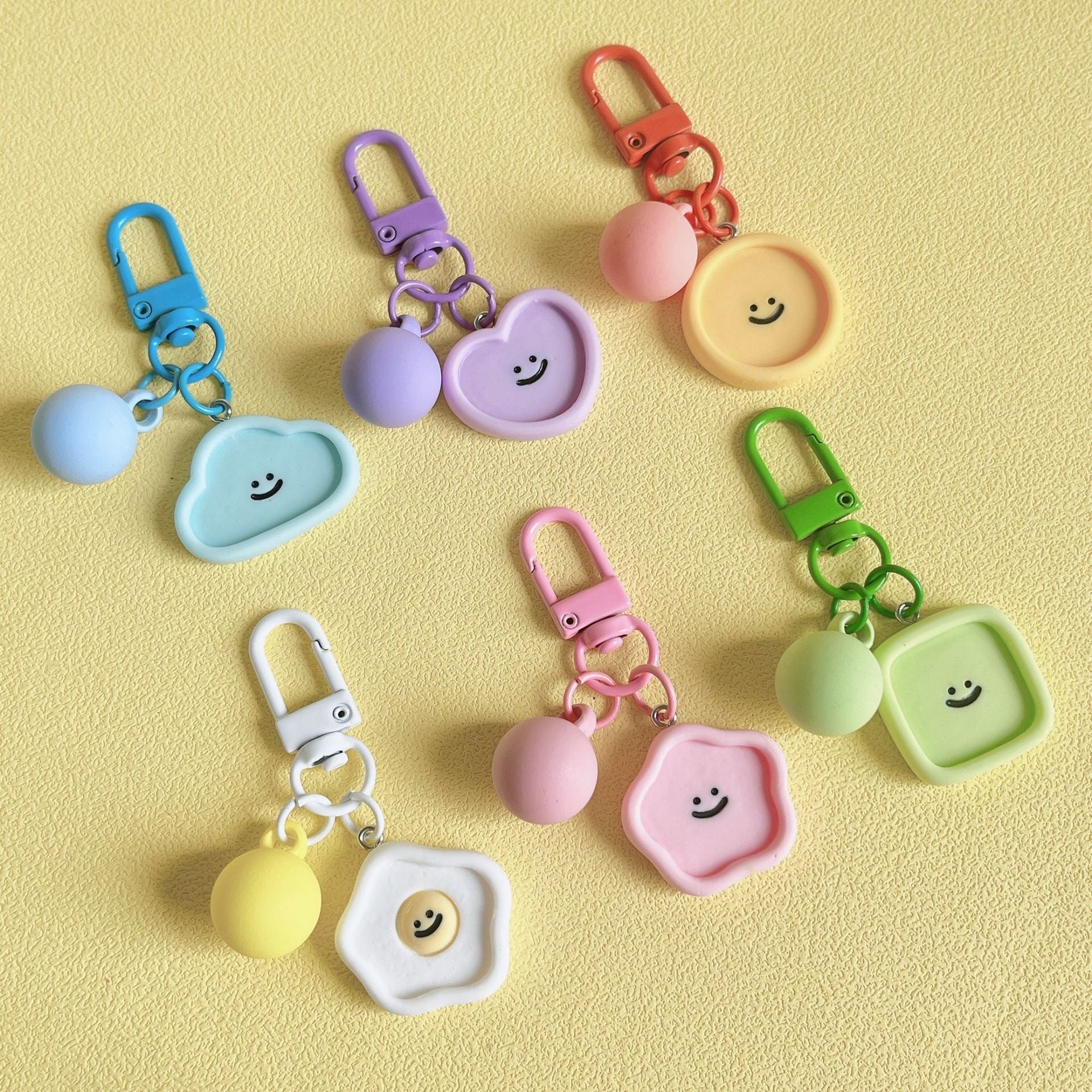 Kawaii Acrylic Candy Color Keychain