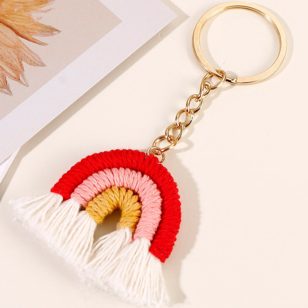 Handmade Kawaii Rainbow Keychain