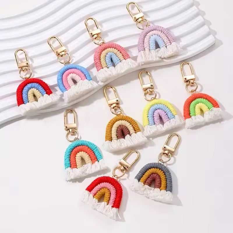 Handmade Kawaii Rainbow Keychain