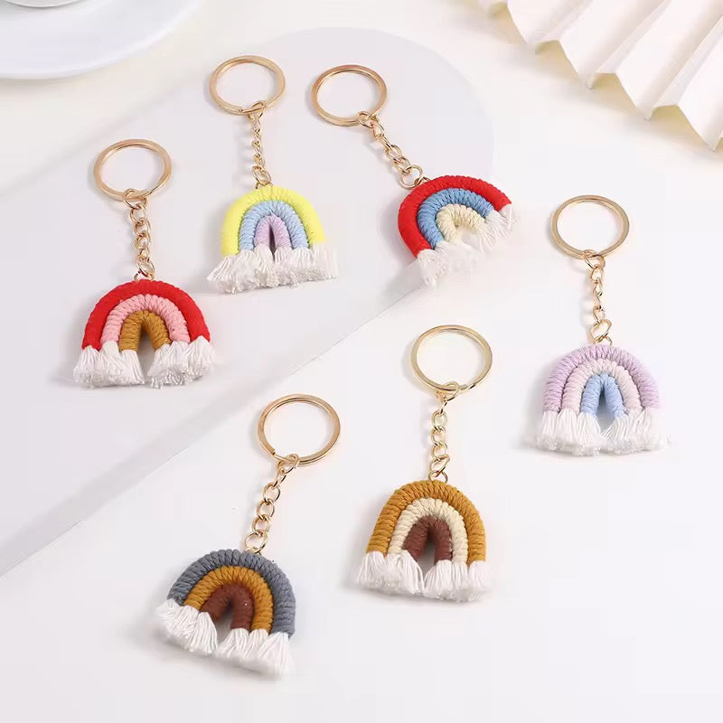 Handmade Kawaii Rainbow Keychain