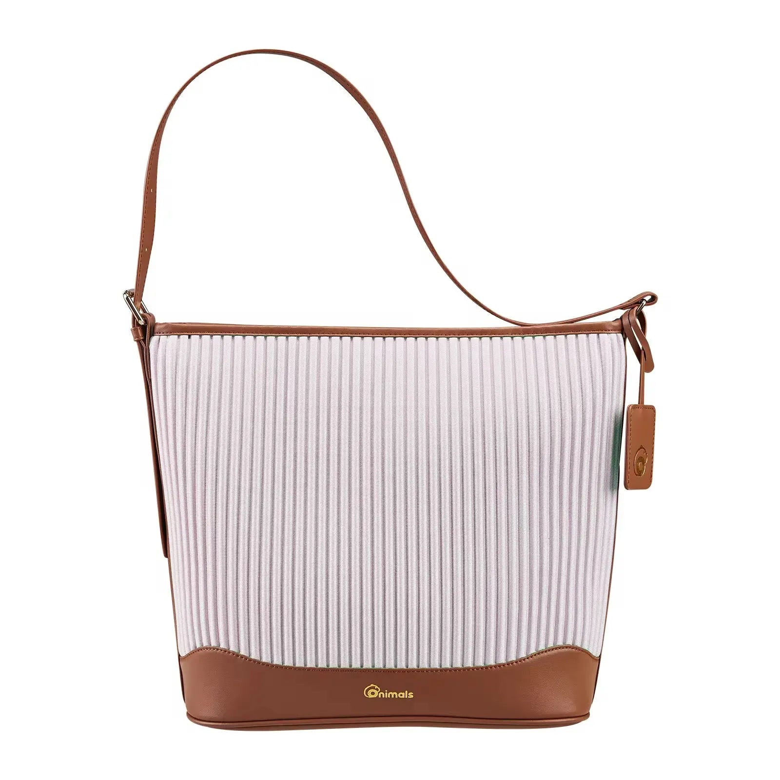 Premium Pleated Shoulder Tote Bag for Women Lightweight Casual Crossbody Handbag with Leather Trim Sparkels  Sparkels