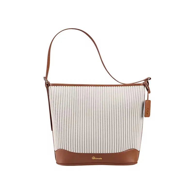 Premium Pleated Shoulder Tote Bag for Women Lightweight Casual Crossbody Handbag with Leather Trim Sparkels  Sparkels