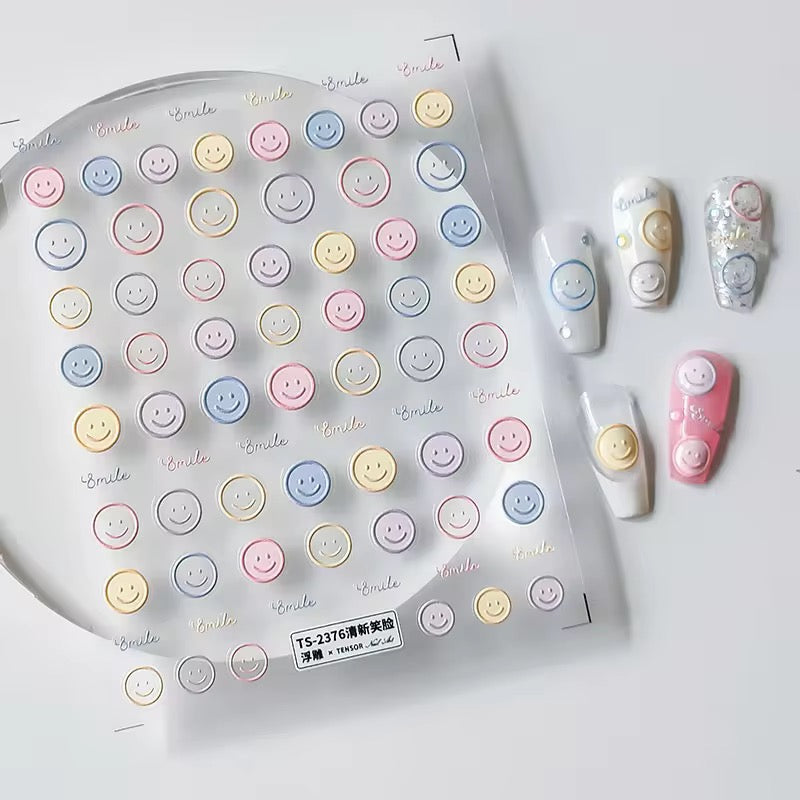 Multipurpose Smiley Sticker Sheet