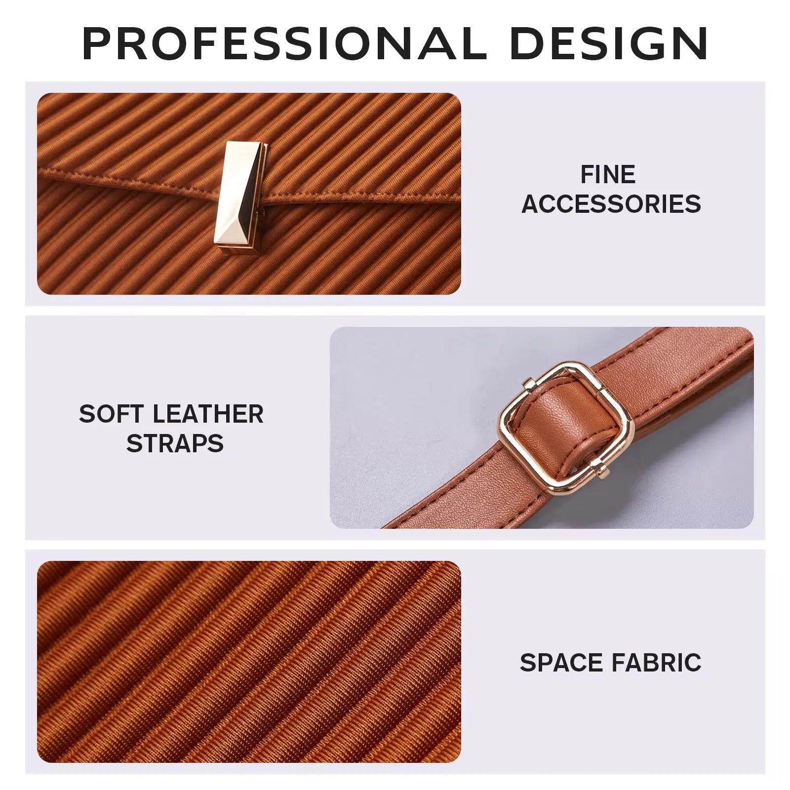 Women’s Elegant Pleated Shoulder & Crossbody Handbag Lightweight Fashion Tote Purse Sparkels  Sparkels