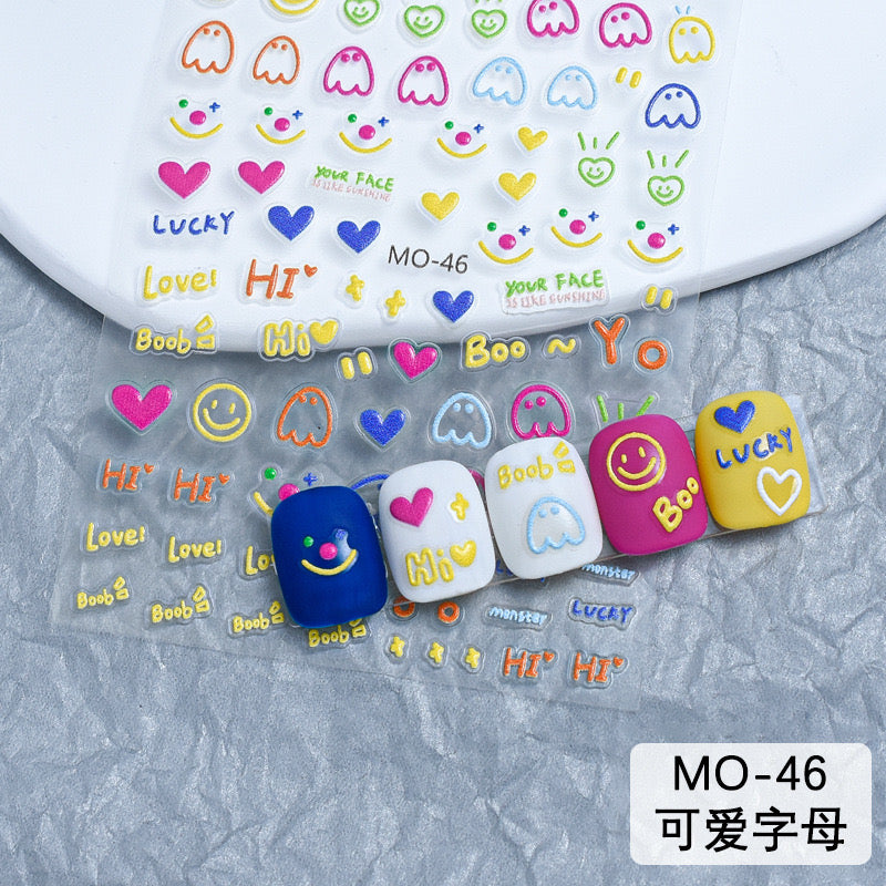 Multipurpose Cute Kawaii Sticker Sheet