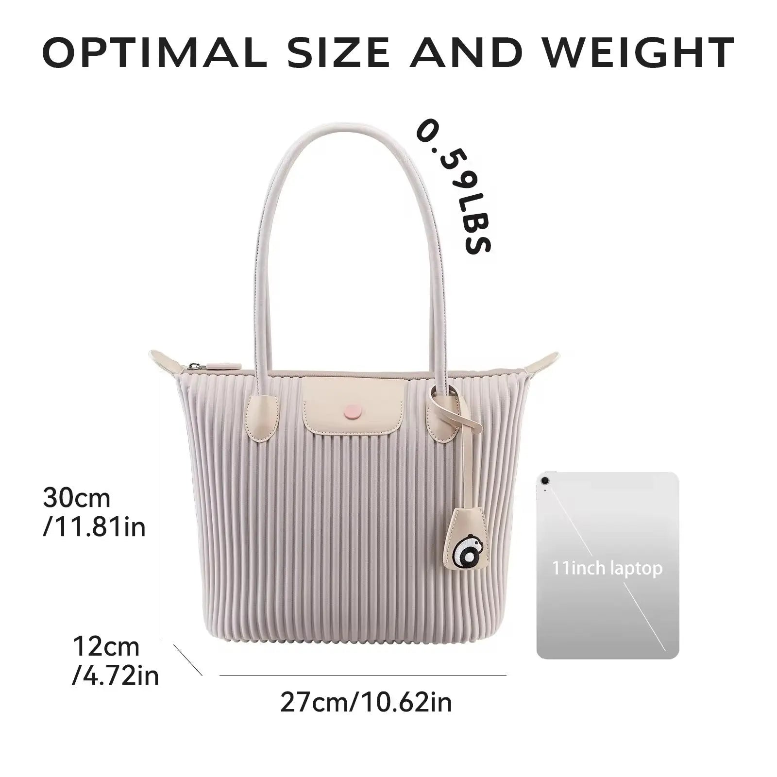 Women’s Lightweight Pleated Tote Bag Stylish Shoulder Handbag for Work, Travel & Everyday Use Sparkels  Sparkels