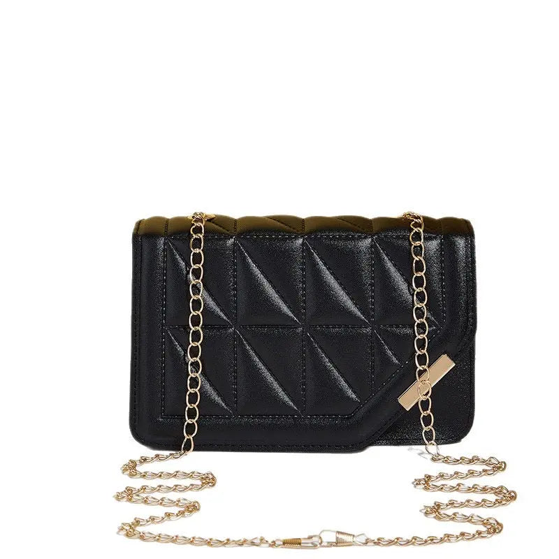 Luxury Quilted Chain Crossbody Shoulder Bag for Women Elegant PU Leather Handbag & Evening Purse Sparkels  Sparkels