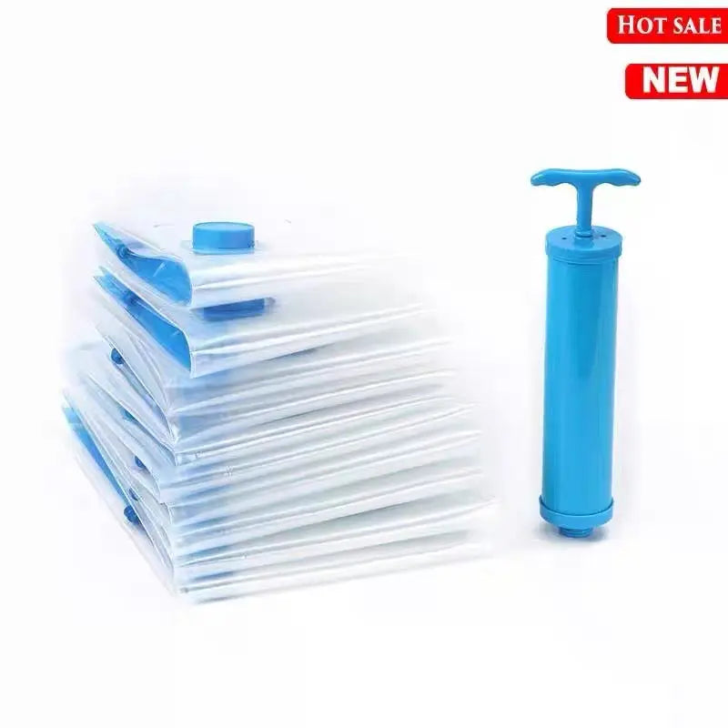 5-Piece Vacuum Storage Bags Set with Hand Pump
