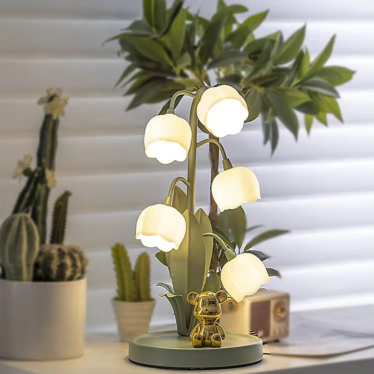 Leave & Flower Desktop Table Led Lamp