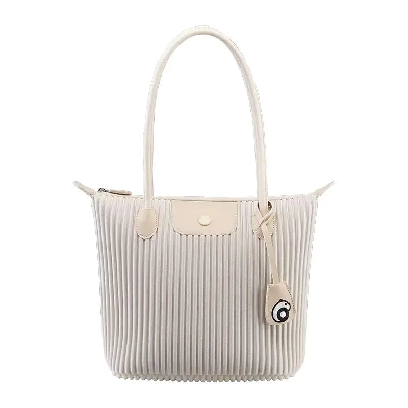 Women’s Lightweight Pleated Tote Bag Stylish Shoulder Handbag for Work, Travel & Everyday Use Sparkels  Sparkels