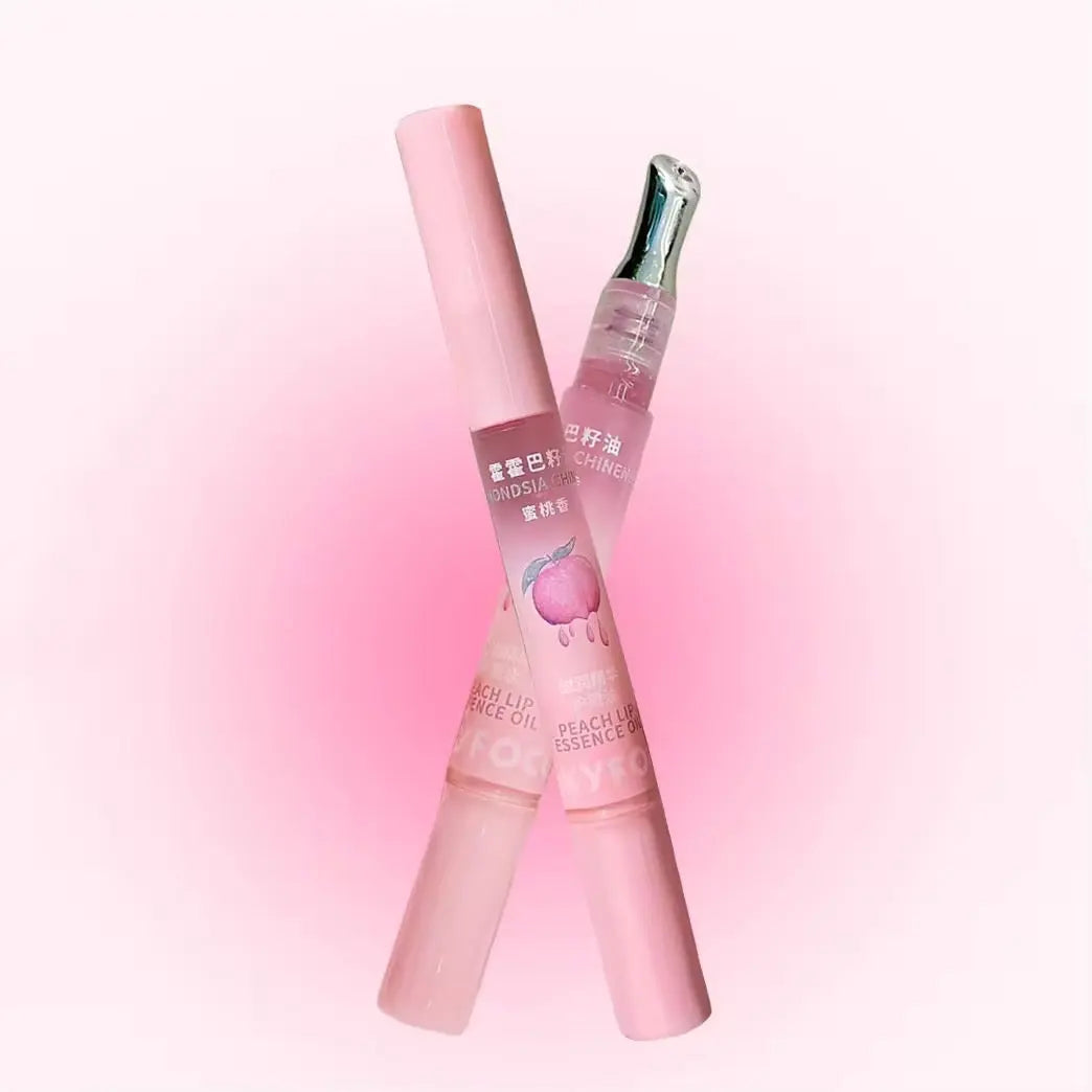 Peach Lip Essence Oil Hydrating Lip Glow & Plumping Nourishing Gloss Moisturizing Lip Care Treatment Sparkels  Sparkels