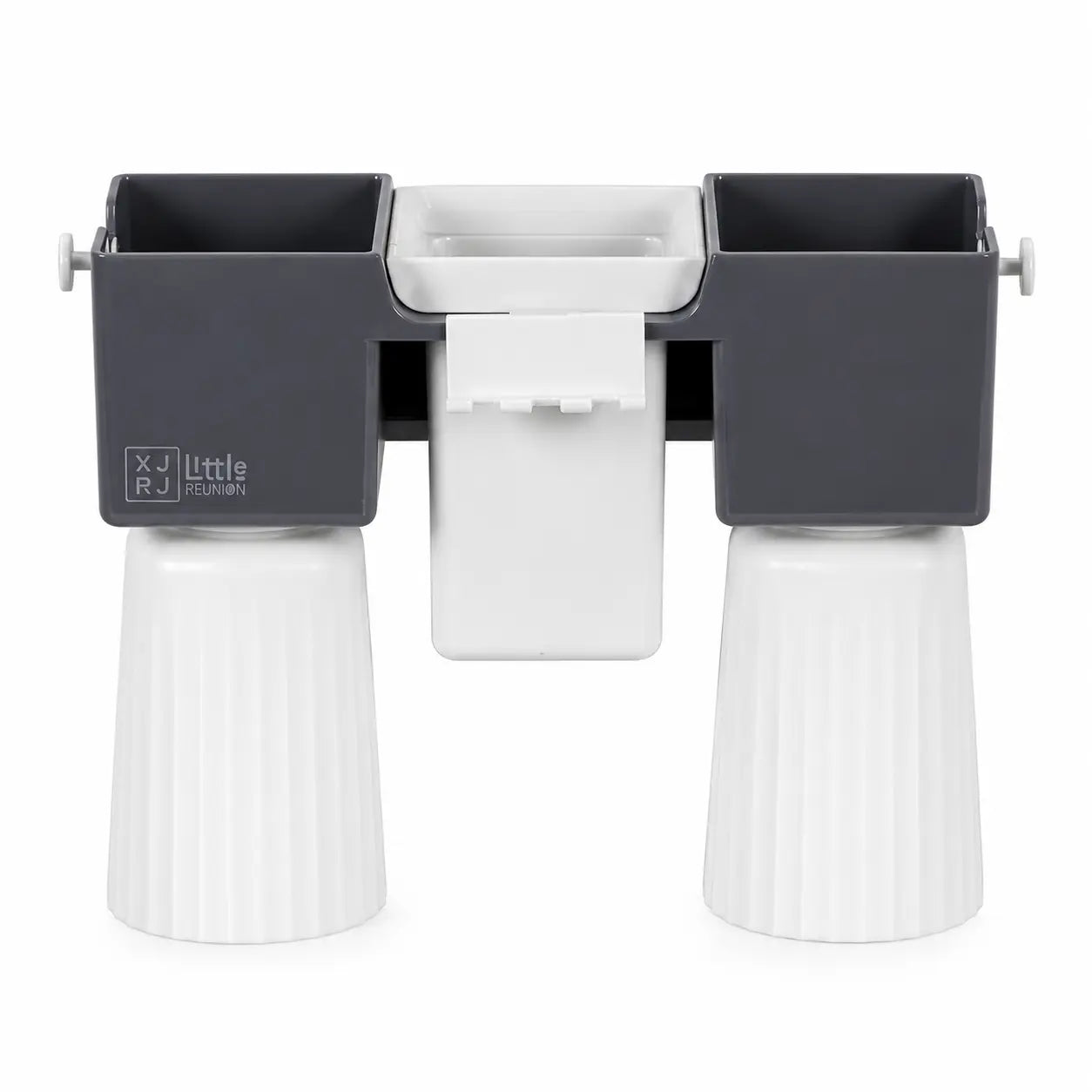 Wall-Mounted Bathroom Organizer with Toothbrush Holders & Storage Cups