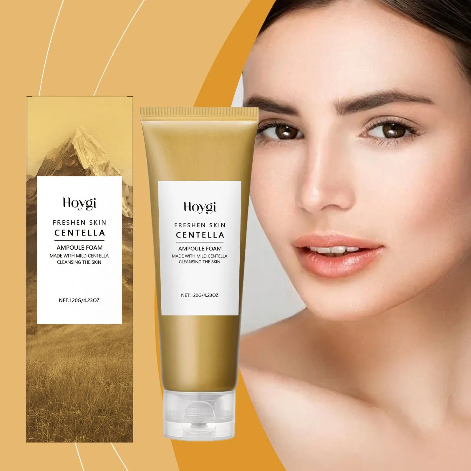 Centella Freshen Skin Ampoule Foam Cleanser Deep Hydrating Face Wash with Mild Centella Sparkels  Sparkels