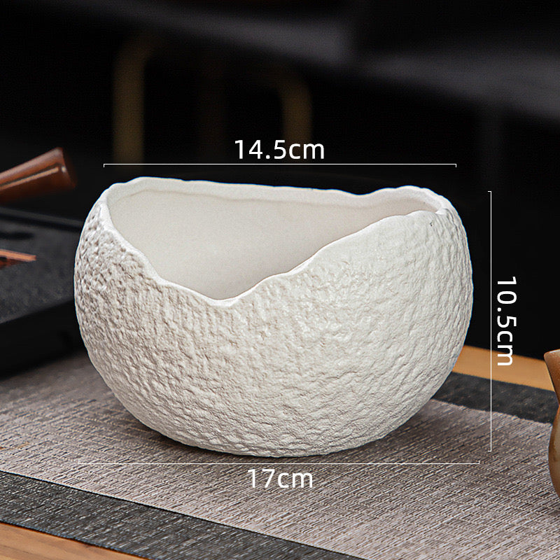 Creative Handmade Half Egg Shape Ceramic Bowl