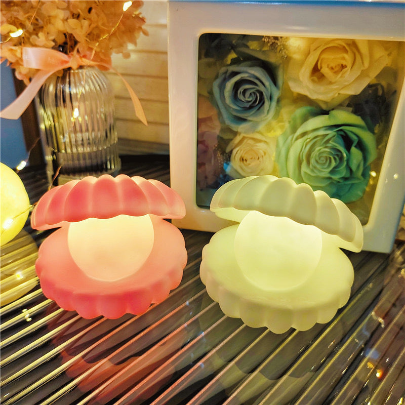 Silicone Pearl Shell Led Lamp