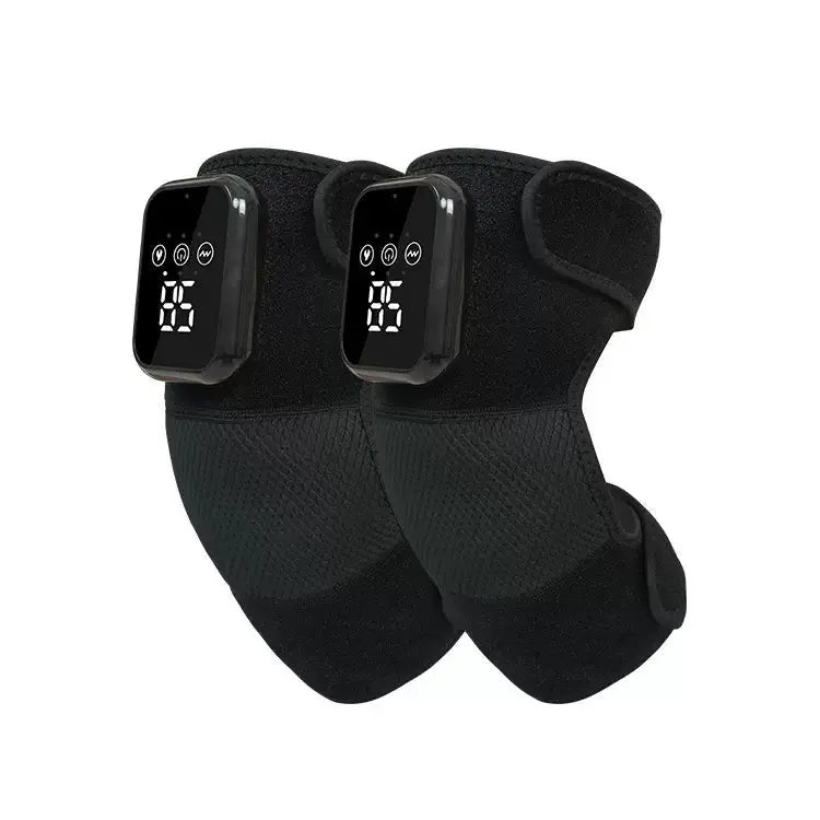 Rechargeable Heated Knee Massager with Vibration & Digital Display