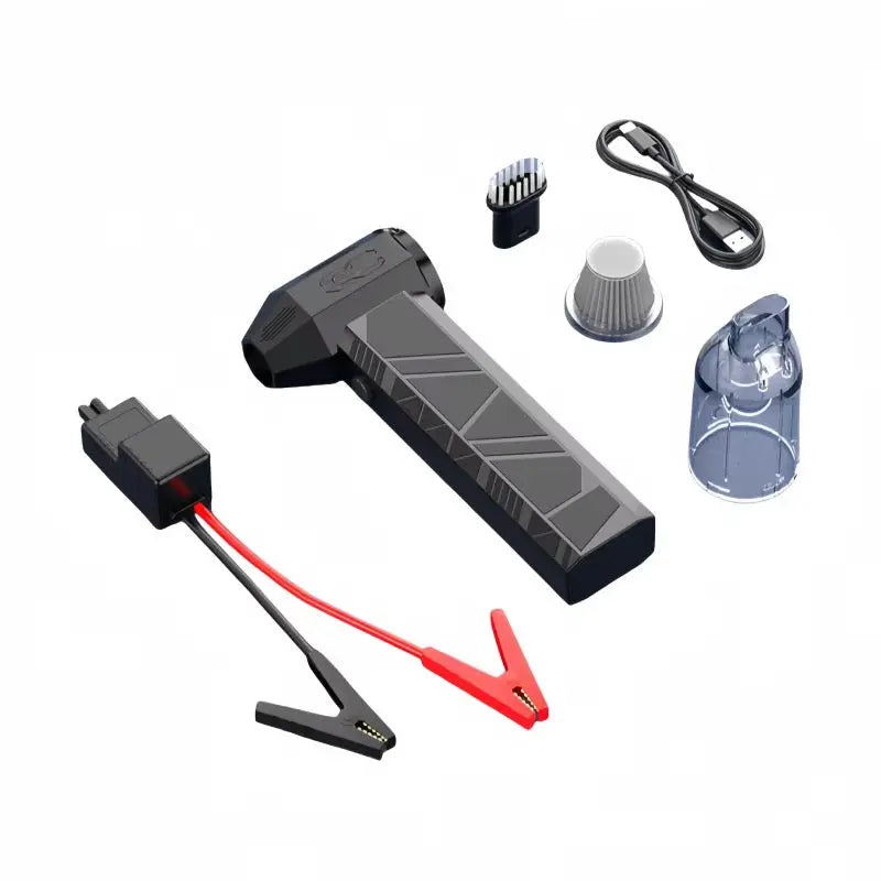 130000 RPM Rechargeable Turbo Fan & Mini Vacuum Cleaner with Car Jump Starter