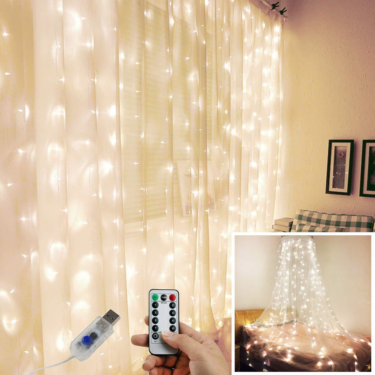 300 Led Curtain Led Fairy Light With Remote