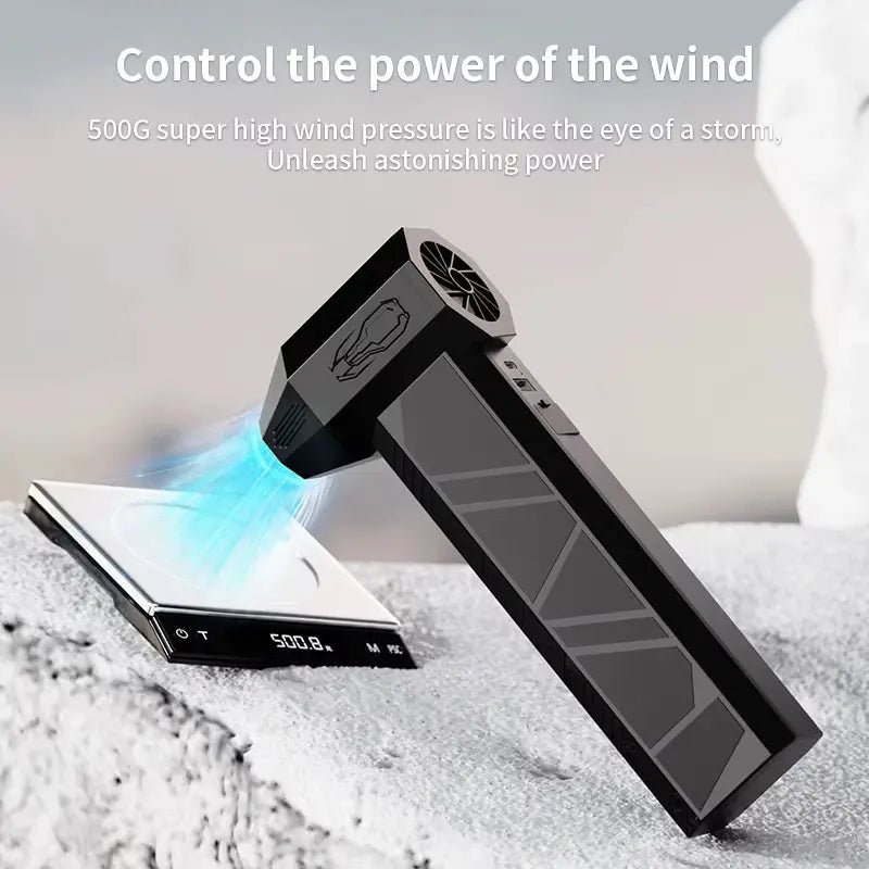 130000 RPM Rechargeable Turbo Fan & Mini Vacuum Cleaner with Car Jump Starter