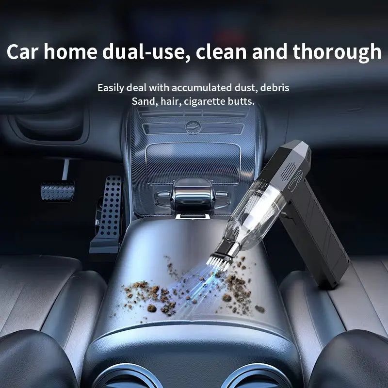 130000 RPM Rechargeable Turbo Fan & Mini Vacuum Cleaner with Car Jump Starter