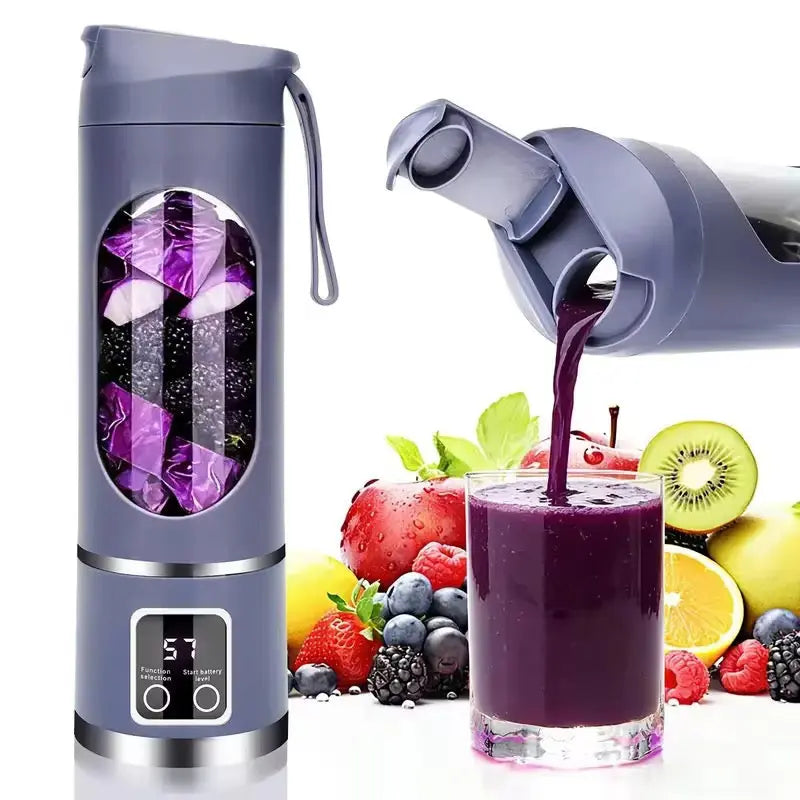 450ml Portable Rechargeable Blender & Ice Crusher Bottle