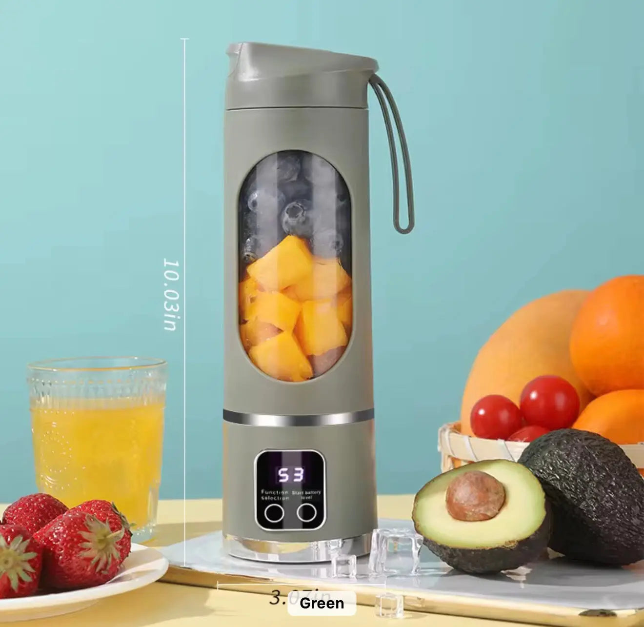 450ml Portable Rechargeable Blender & Ice Crusher Bottle