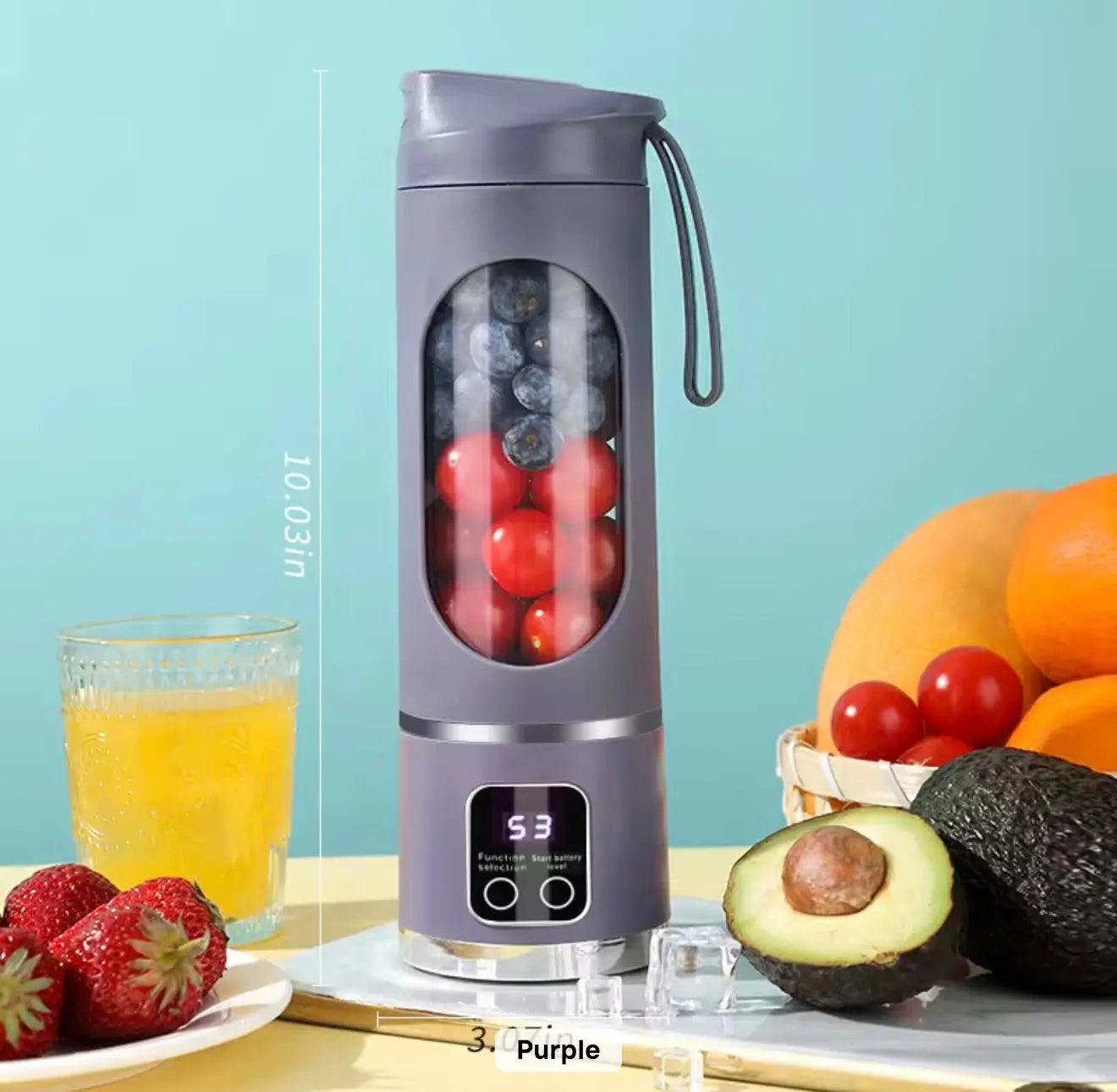 450ml Portable Rechargeable Blender & Ice Crusher Bottle