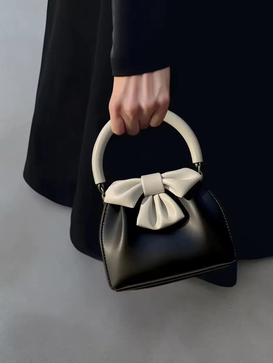 Luxury Bow Handle Mini Handbag for Women Sparkels  Sparkels