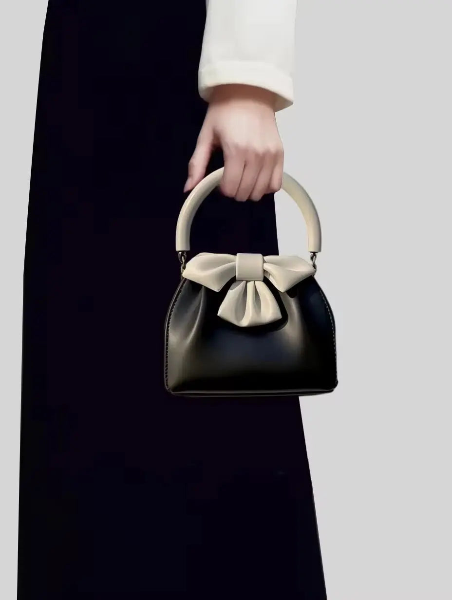 Luxury Bow Handle Mini Handbag for Women Sparkels  Sparkels