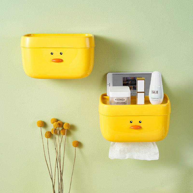 Cute Chick Face Wall Mounted Tissue Box