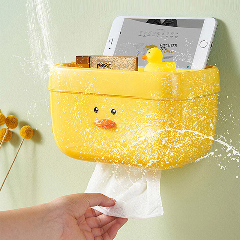 Cute Chick Face Wall Mounted Tissue Box