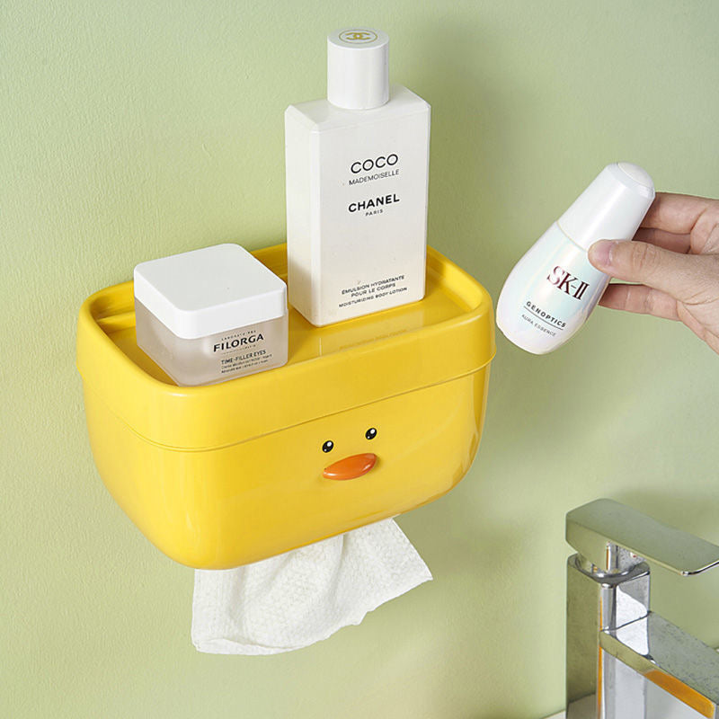 Cute Chick Face Wall Mounted Tissue Box